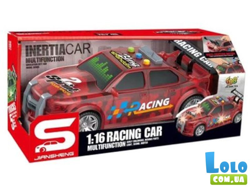 Машина Полицейская инерционная, CARS S (красная)
