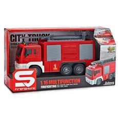 Машина Пожарная с разбрызгивателем воды инерционная, CARS S