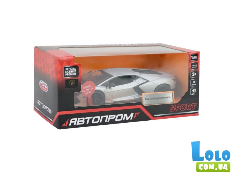 Машина металлическая Lamborghini Revuelto, Автопром