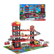 Парковка Пожарная часть с машинами