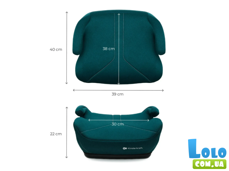 Автокресло-бустер i-Boost 2, Kinderkraft (Green)