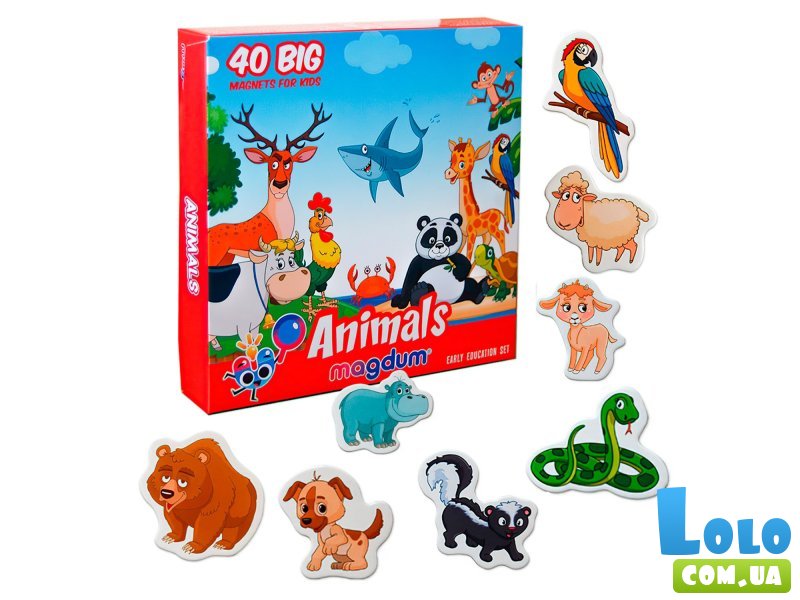 Набор магнитов Animals