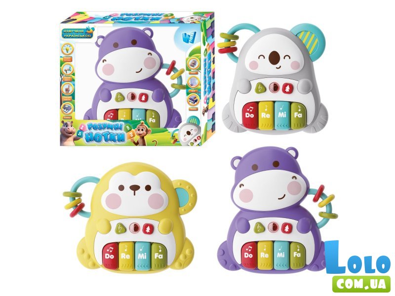 Пианино Умные нотки, WToys (в ассортименте)