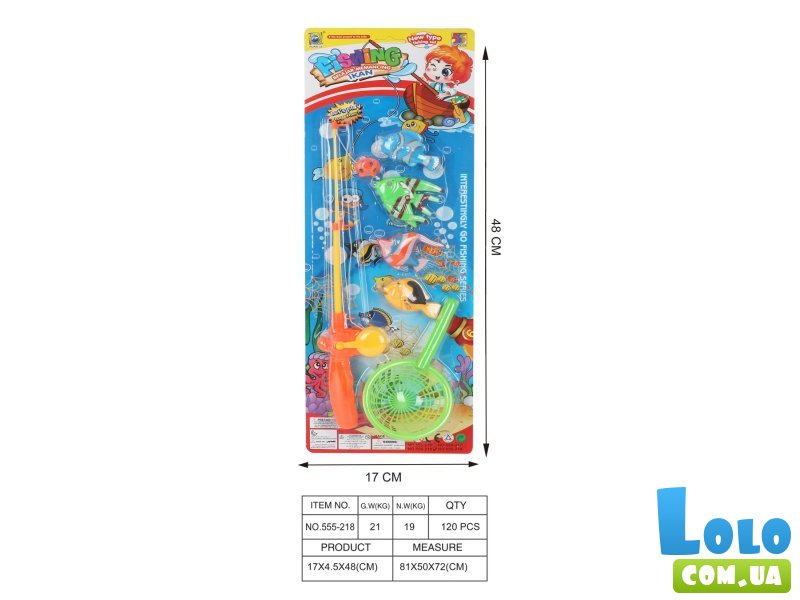 Игровой набор Рыбалка магнитная, 4 эл.