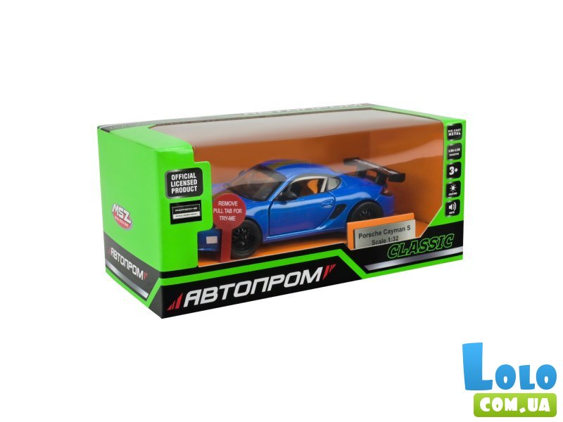 Машина металлическая Porsche Cayman S, Автопром