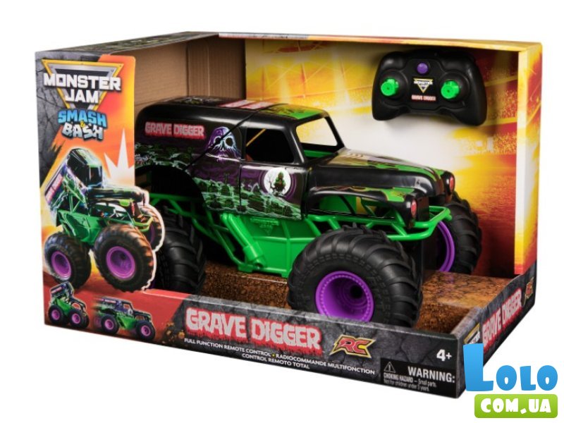 Машина на радиоуправлении Monster Jam Grave Digger