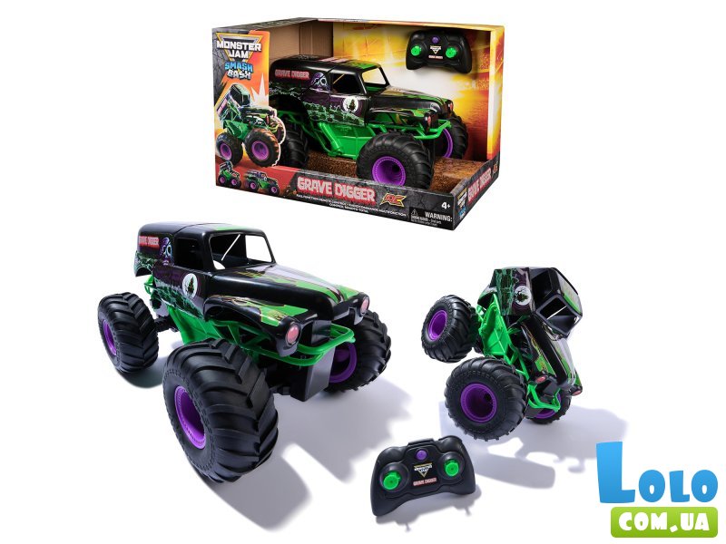 Машина на радиоуправлении Monster Jam Grave Digger