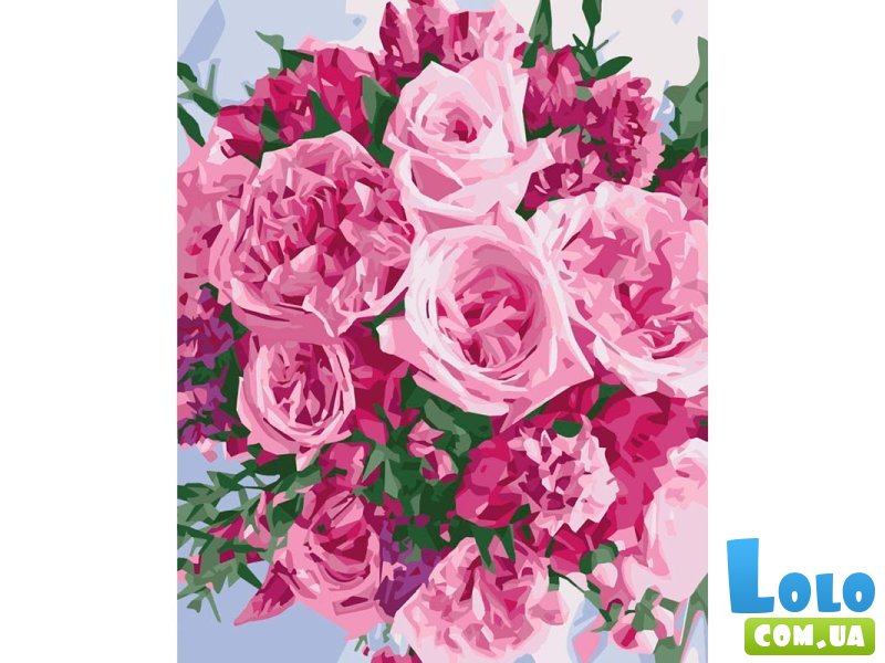 Картина по номерам Розовый букет, ArtCraft (40х50 см)