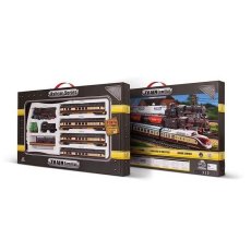 Железная дорога с вагонами и аксессуарами