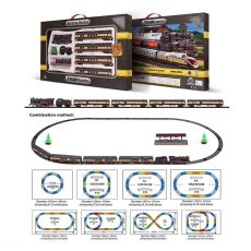 Железная дорога с вагонами и аксессуарами