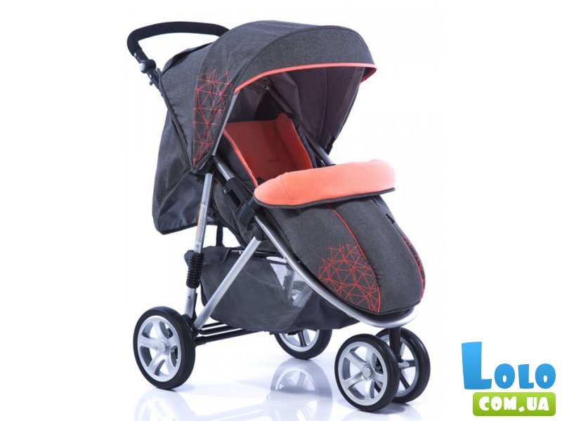Прогулочная коляска Geoby C781R-WGJC (серая с оранжевым)
