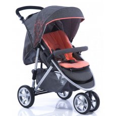 Прогулочная коляска Geoby C781R-WGJC (серая с оранжевым)