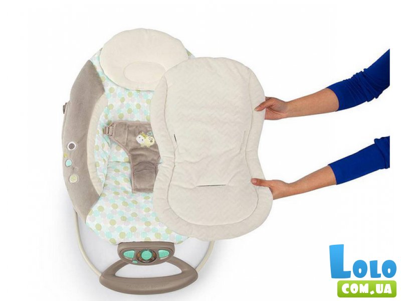 Шезлонг-качалка Bright Starts "Бегемотик" 60284 (бежевый)