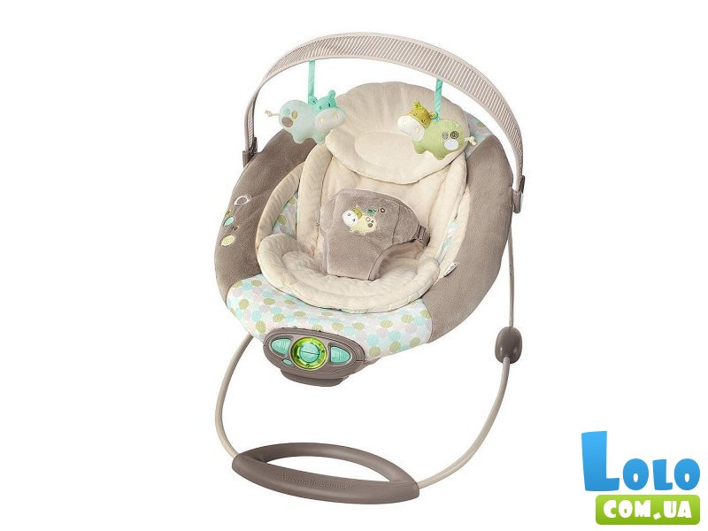 Шезлонг-качалка Bright Starts "Бегемотик" 60284 (бежевый)