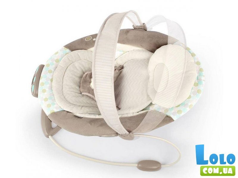 Шезлонг-качалка Bright Starts "Бегемотик" 60284 (бежевый)