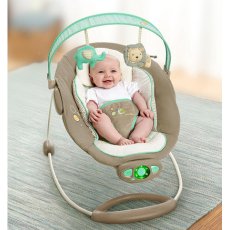 Шезлонг-качалка Bright Starts "Бегемотик" 60284 (бежевый)