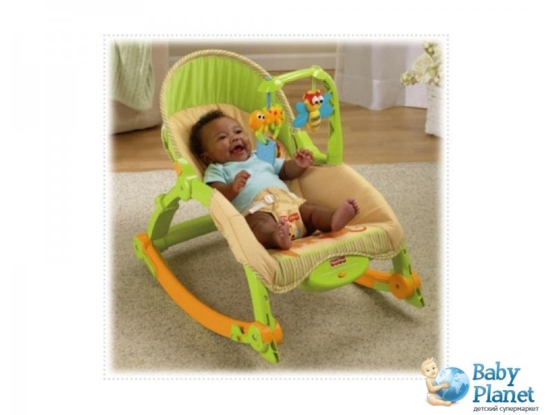 Кресло-качалка 3 в 1 Fisher-Price "Лягушонок" T2518 (зеленый)