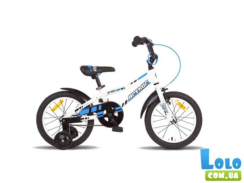 Велосипед двухколесный 16" Pride Arthur 2014 SKD-16-65 (белый с синим)