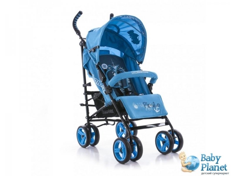 Прогулочная коляска Bambini Calipso Blue Pirat (голубая)