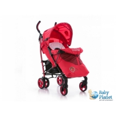 Прогулочная коляска Bambini Shuttle Red Strawberry + Footcover Bigger+ Pillow (красная)