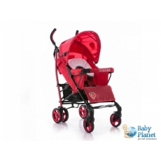 Прогулочная коляска Bambini Shuttle Red Strawberry + Footcover Bigger+ Pillow (красная)