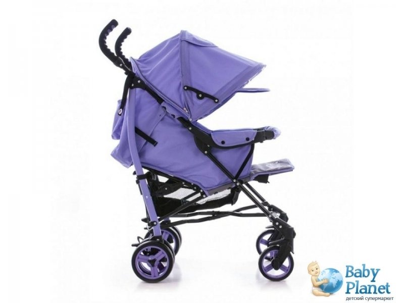 Прогулочная коляска Bambini Shuttle Violet Butterfly + Footcover Bigger + Pillow (фиолетовая)