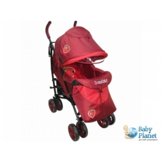 Прогулочная коляска Bambini Superb Red Strawberry + Footcover Bigger + Pillow (красная)