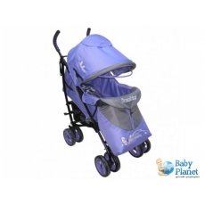 Прогулочная коляска Bambini Superb Violet Butterfly + Footcover Bigger + Pillow (фиолетовая)