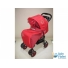 Прогулочная коляска Bambini Vipper Red Strawberry + Footcover Bigger + Pillow (красная)