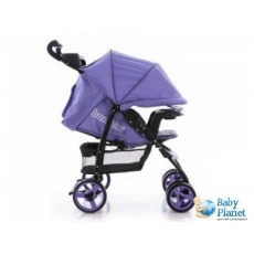 Прогулочная коляска Bambini Vipper Violet Butterfly + Footcover Bigger + Pillow (фиолетовая)