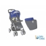 Прогулочная коляска Bertoni Smarty + Footcover Blue&Grey Puppie (синяя с серым)