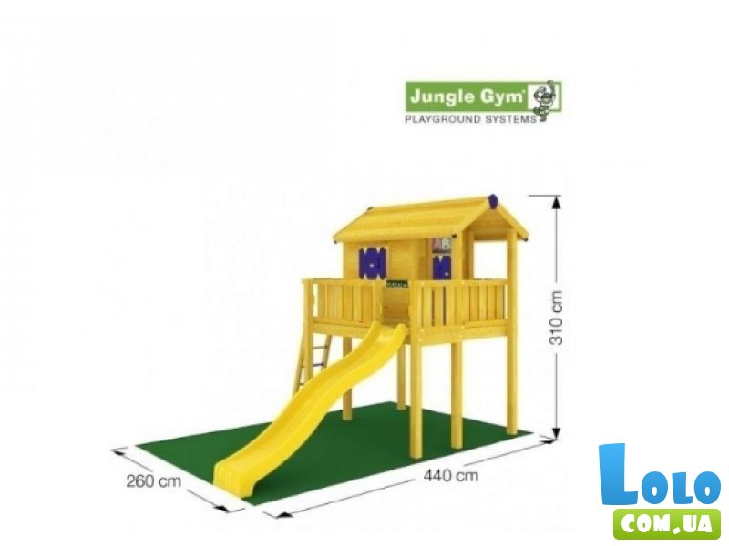 Игровой домик Jungle Gym Playhouse + Frame ХL (430_250)
