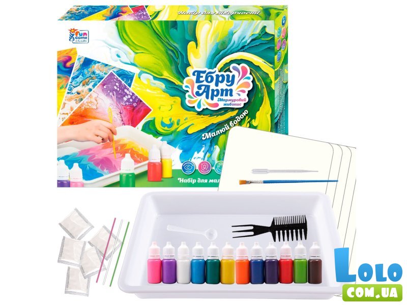 Набор для рисования водой Эбру, Fun Game