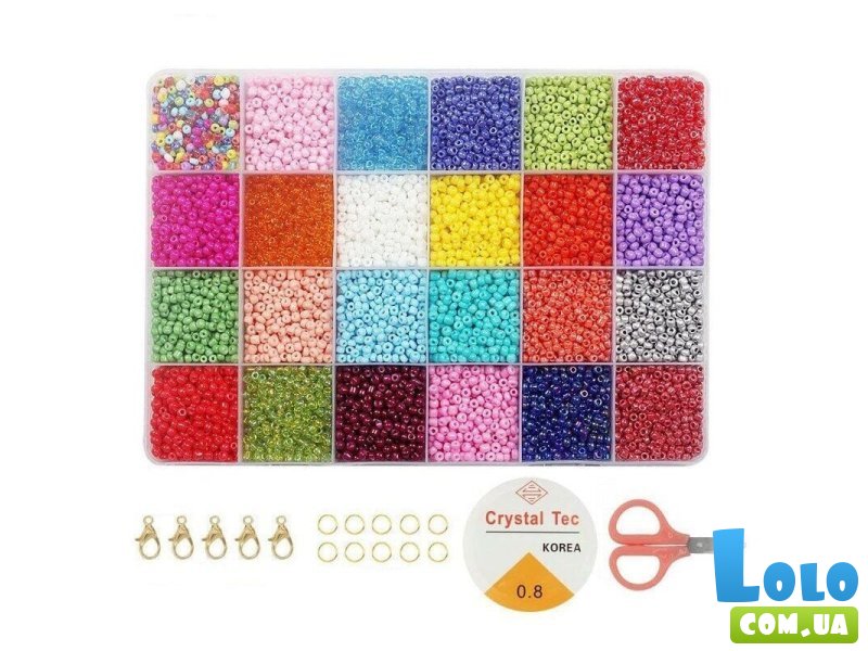Набор из бисера с ножницами и фурнитурой