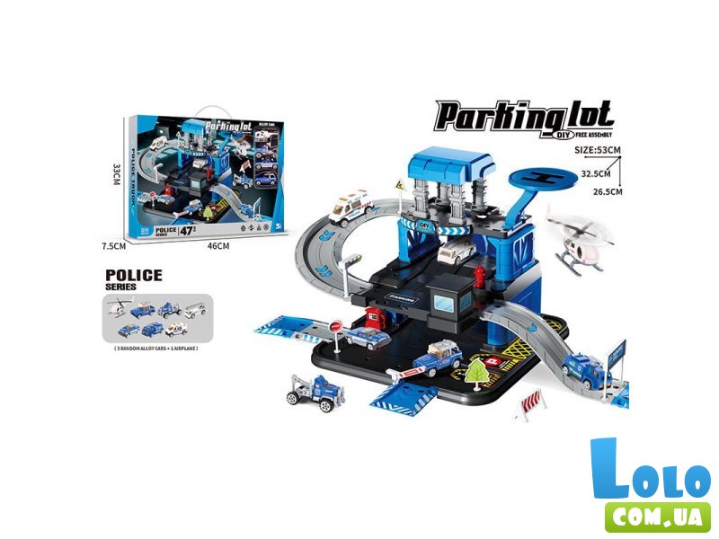 Трек Полиция с машинами и вертолетом