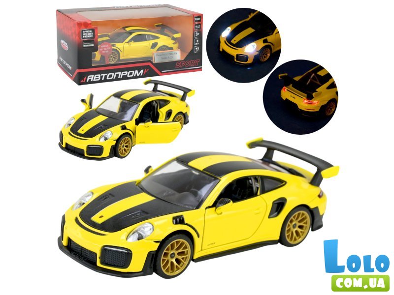 Машина металлическая Porsche 911 GT2 RS, Автопром