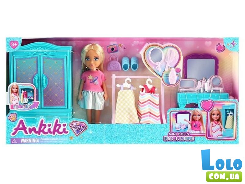 Кукла с мебелью и аксессуарами