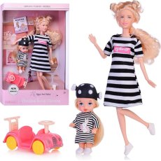 Кукла с младенцем и транспортом