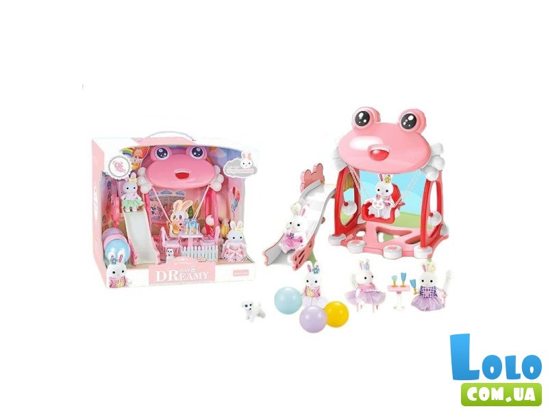 Набор детская площадка с флоксовыми фигурками