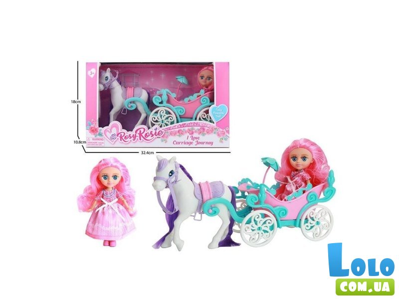 Набор с куклой и каретой