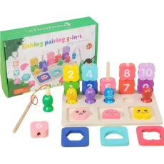 Деревянная логическая доска 3 в 1