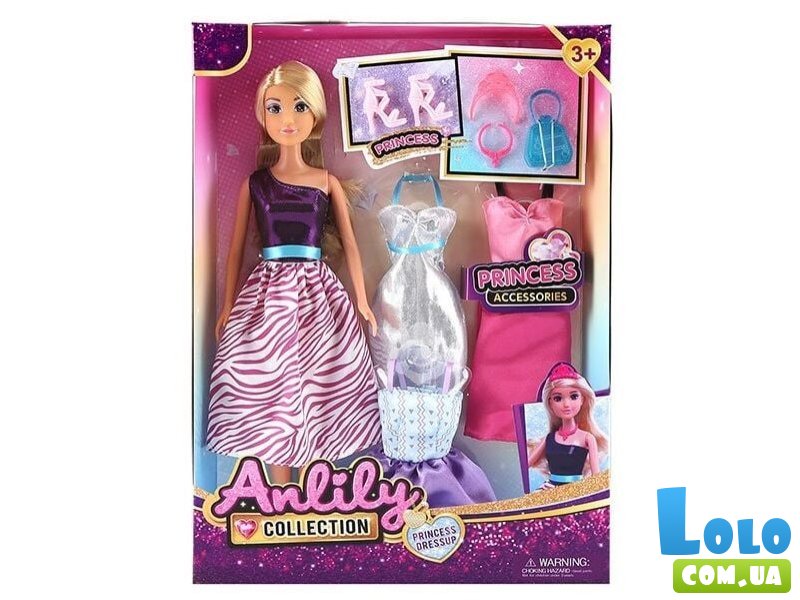 Кукла Anlily с платьями и аксессуарами