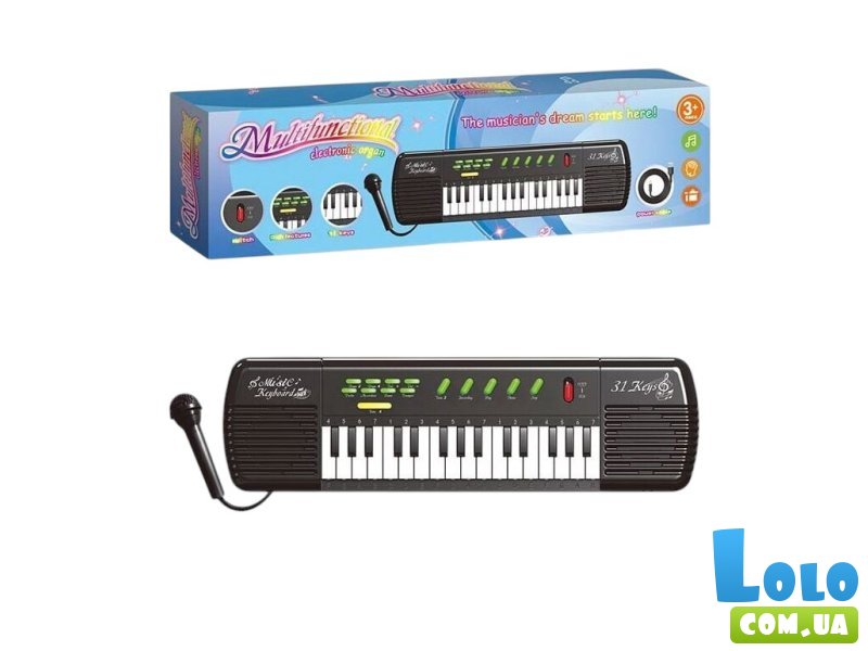 Детский синтезатор с микрофоном