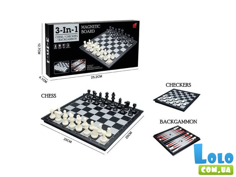 Настольная игра Шахматы 3 в 1