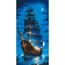 Картина по номерам Жемчужина ночи, ArtCraft (40х80 см)