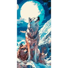 Картина по номерам Волки, ArtCraft (40х80 см)