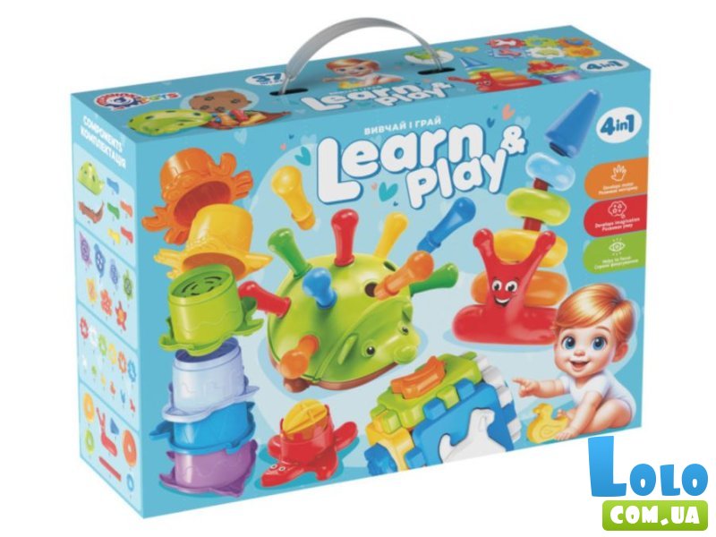 Набор подарочный развивающих игрушек 4в1 Изучай и играй, ТехноК