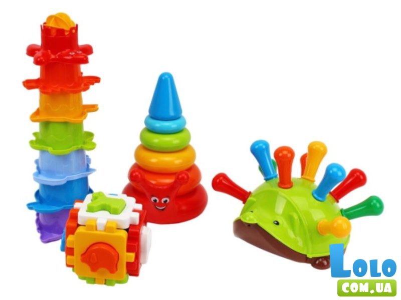 Набор подарочный развивающих игрушек 4в1 Изучай и играй, ТехноК