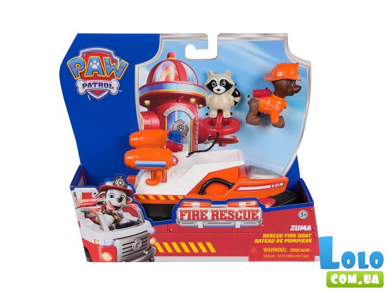 Щенячий патруль: большой спасательный автомобиль с водителем Зума, Spin Master