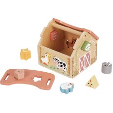 Деревянный сортер Домик фермера, Tooky Toy